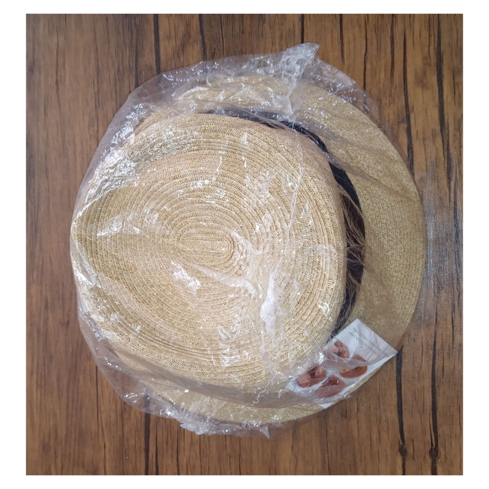 Women Straw Fedora Hat for Spring or Summer - Sun Hat with Bowknot‎ - Picture 4 of 6